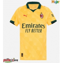 Camiseta AC Milan Santiago Gimenez #7 Tercera Equipación para mujer 2025-26 manga corta